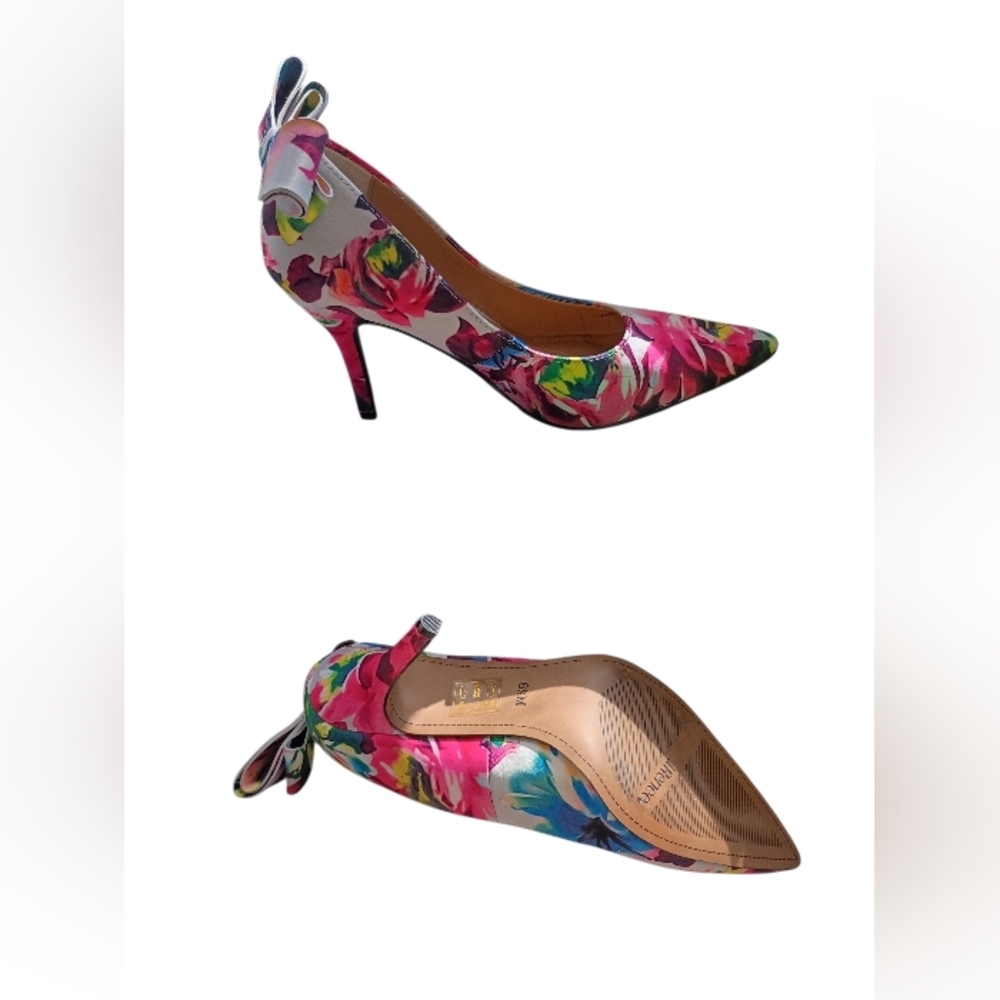 Vintage J.Renee Floral Shoes Size 6.5 - Picture 4 of 6